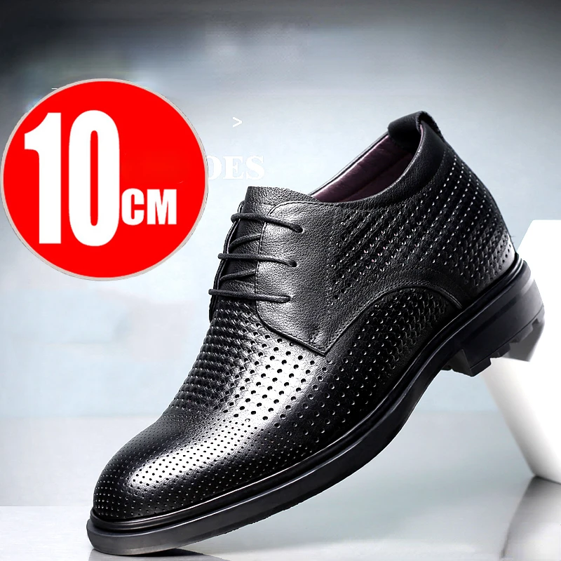 Summer Mens Dress Shoes Rise 10cm 