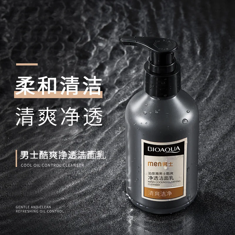 Deep Cleansing Refreshing Moisturizing Soothing Mild Men Cool Oil Control Facial Cleanser Dense Foam Washing Face Care For Skin