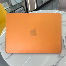 Sleek Ultra Thin Laptop Case for Air13 M5 M4 M3 M2 (Sand New Orange)