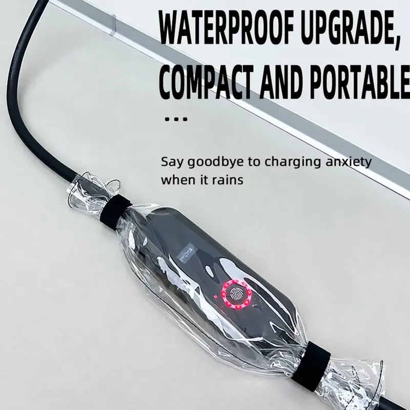 Car Charger Port Cover Waterproof EV Charger Cover EV Port Convenient Electric Car Rain Protection For Outdoor