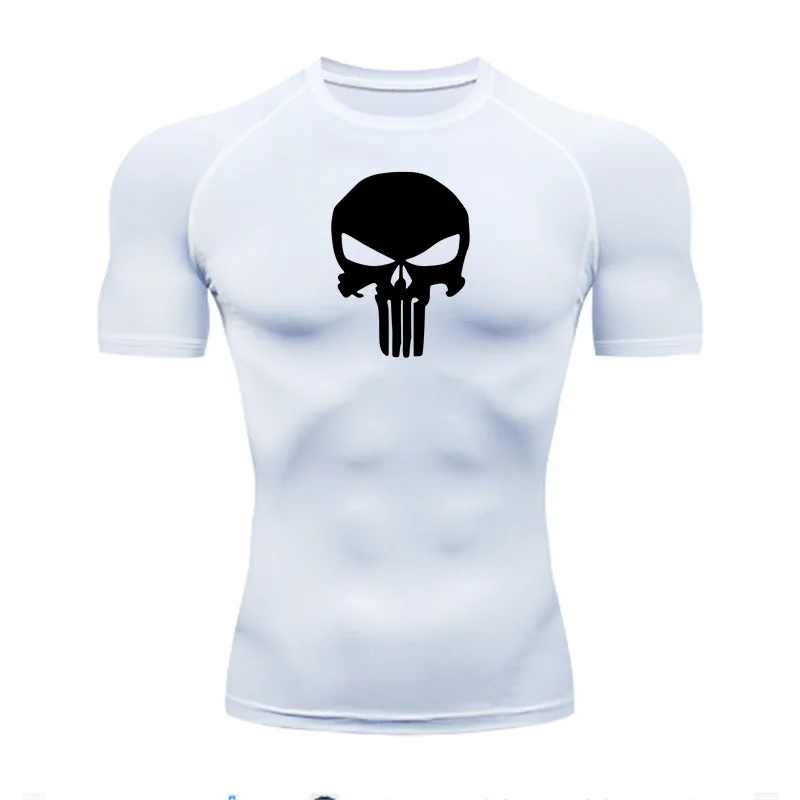 

Компрессионная Женская эластичная тренировочная футболка для тренажерного зала, фитнеса, тренировок, трикотажная спортивная футболка, Мужская футболка для бега