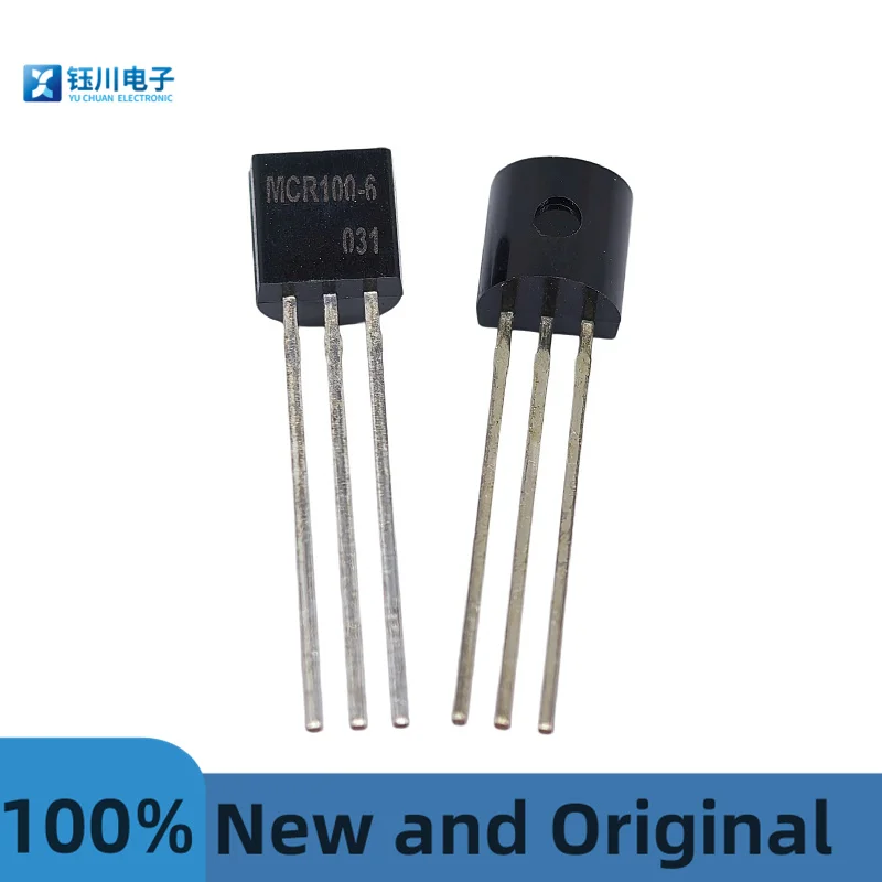 (100Pcs) Mcr100-6 단방향 사이리스터 Cj 브랜드의 새로운 오리지널 0.8A 400V 인버터 용접기 수리용 To-92 패키지