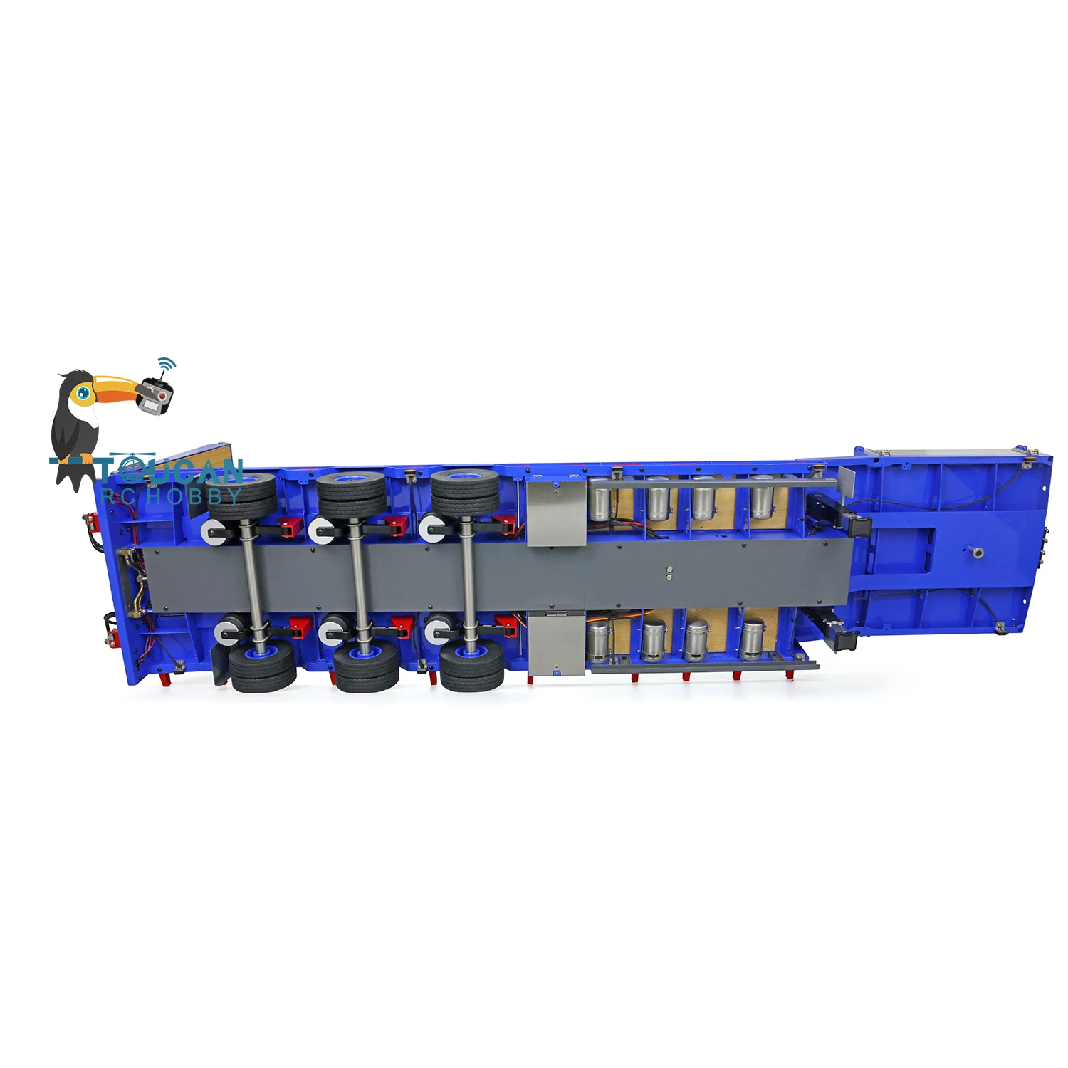 Toys LESU Metal Trailer with Light Hydraulic Pump Valve ESC Electronic Lifting for 1/14 RC Dump Truck Tractor Car THZH1282-SMT2 5