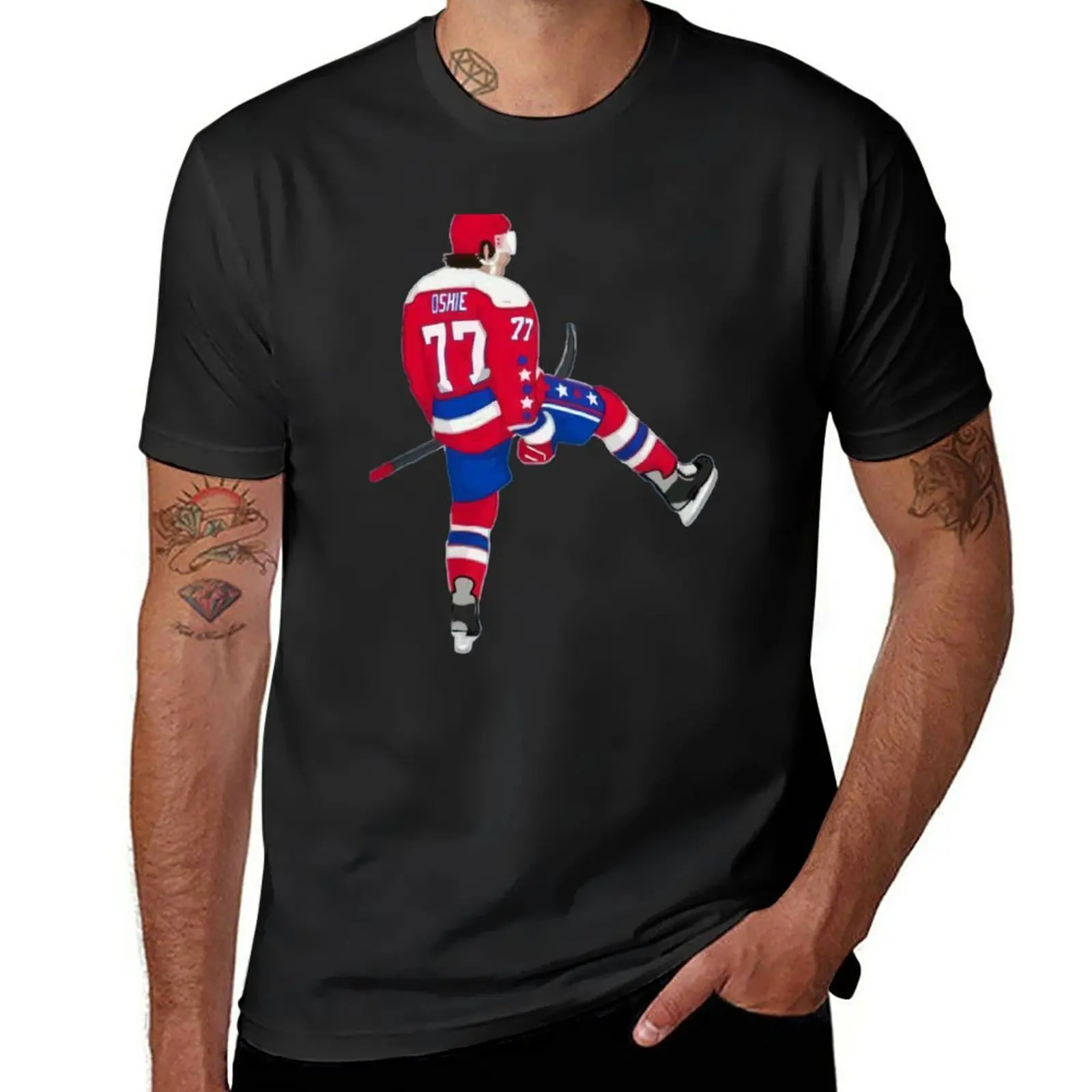 

New TJ Oshie T-Shirt Short sleeve quick drying shirt men graphic t shirts