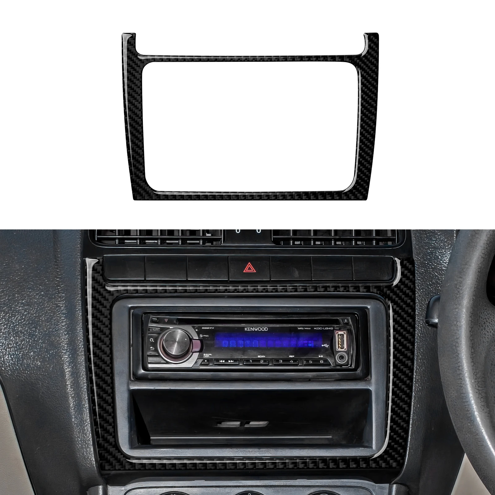 자동차 센터 콘솔 라디오 패널 사이드 에어 아울렛 폭스바겐 폴로 V 6R 6C (2009-2016) 액세서리 용 탄소 섬유 인테리어 스티커