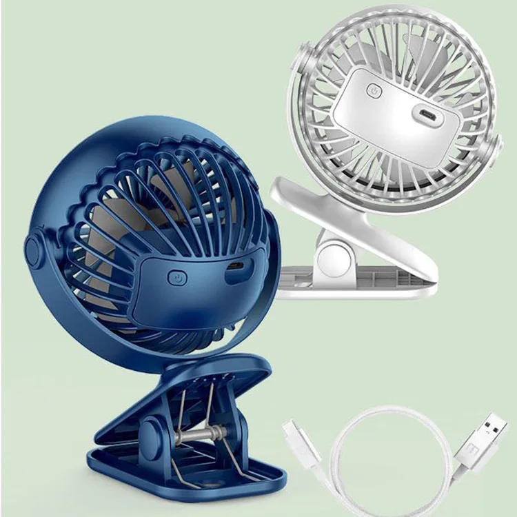 USB Mini Fan Office Wireless Fan USB Fan Turbo Fan Home USB Portabl Fan Clip Baby Carriage Rechargeable Fan For Camping Outdoor