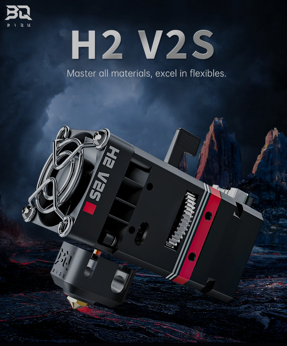 BIQU H2 V2S Extruder Direct Dual Gear Hotend 24V 3D Printer Accessories Titan Extruder For Ender 3 V2 Pro Upgrade H2 V2.0