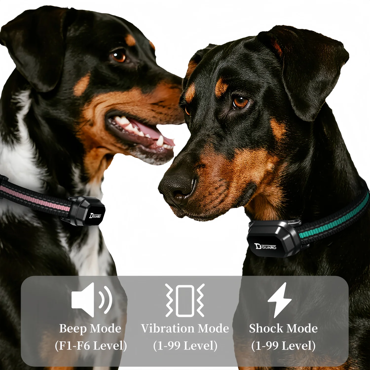 Waterproof Anti Barking Dog Collar Rechargeable Training Device_voghion.com