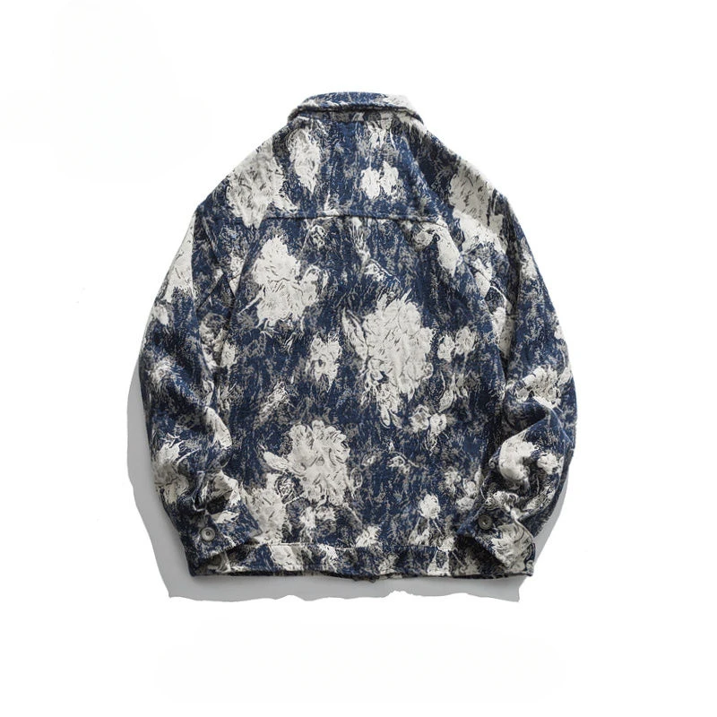 

Куртка мужская короткая джинсовая с отложным воротником, повседневная однобортная модная Свободная верхняя одежда, C94, весна-осень