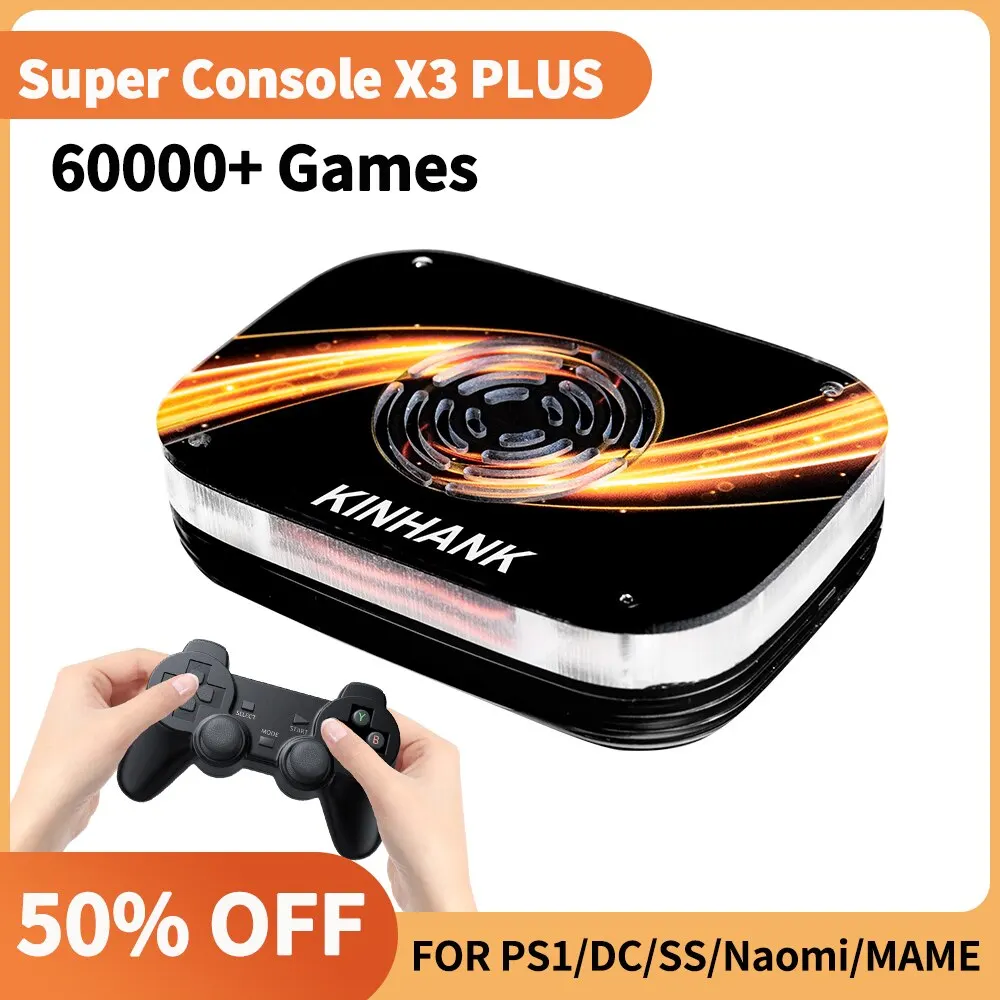 Super Console X3 Plus Retro Game Console 60000 Video Games 60 Emulators Compatible with PS1/DC/SS/PSP HD Output S905X3 TV Box - AliExpress