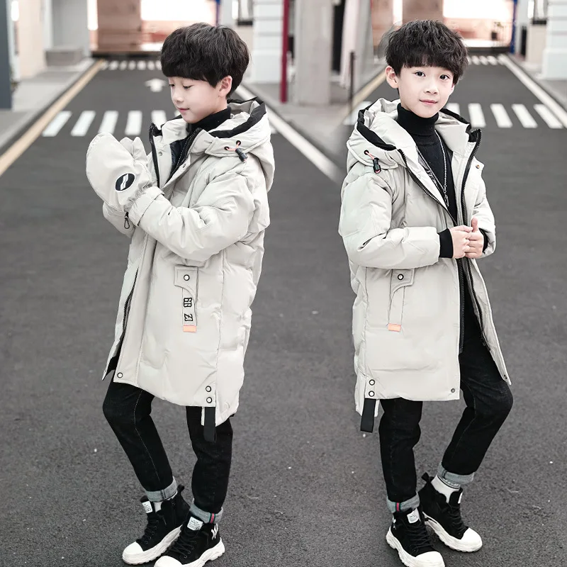 New Children parka kids Winter Warm Jacket Coat snowsuit Clothing Big Boy Thicken Outerwear toddler clothes infant overcoat -30C