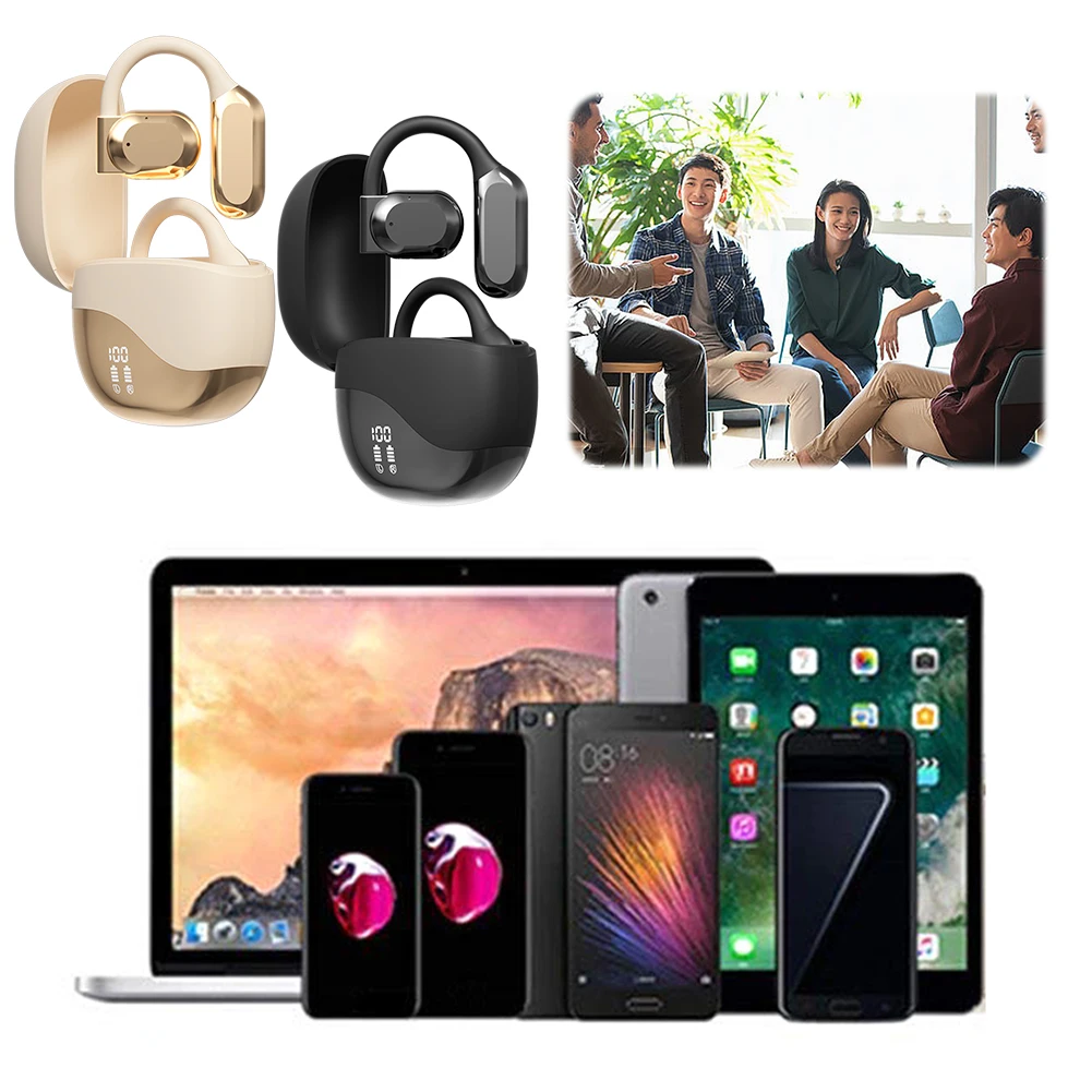 Real Time AI Translator Earbuds Bluetooth-Compatible 5.4 Noise Cancelling Smart Voice