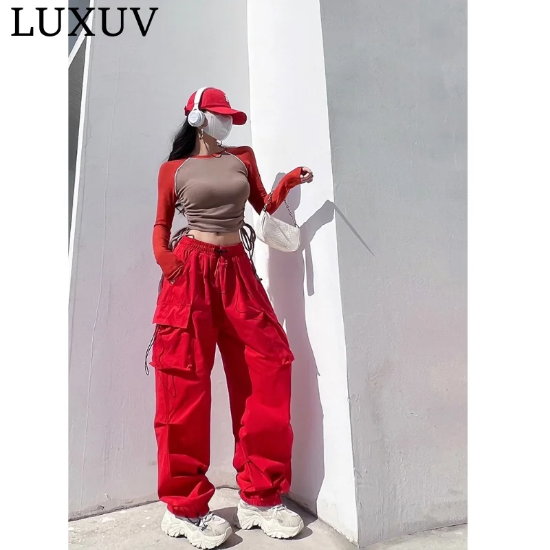 luxuv-y2k-vestuario-cordao-cintura-alta-paraquedas-design-solto-sweatpants-calcas-mulheres-jogger-carga-calcas-streetwear-outfits