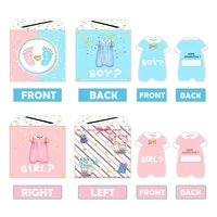 Boîte de vote pour révélation du sexe de bébé, décorations de réception-cadeau pour bébé, Invitations de fête, jeux de vote, il ou elle, fournitures de fête pour révélation du sexe 4