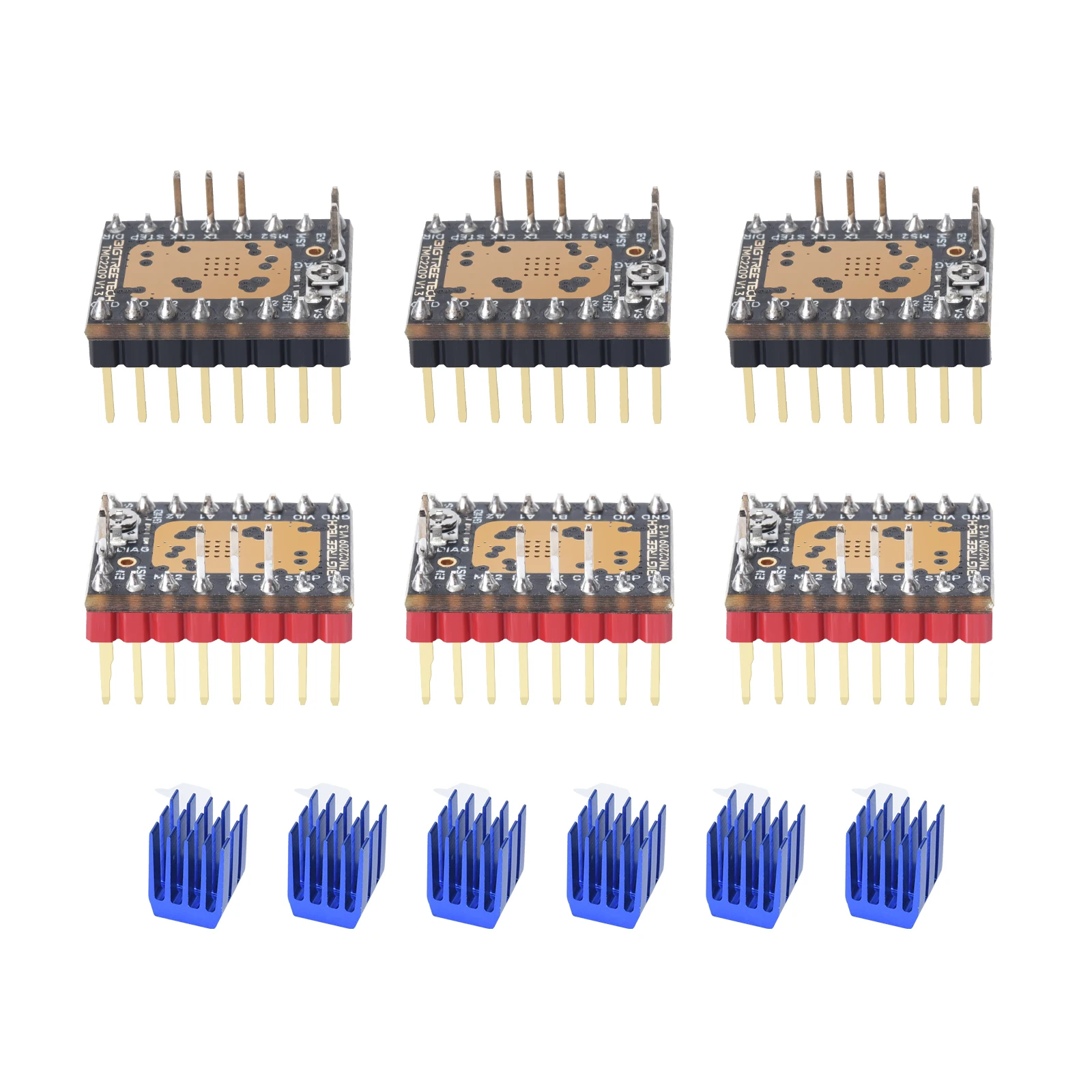 Bigtreetech-stepper Motor Driver Tmc2209 V1.3 Uart Driver Skr V1.4 Skr Mini e3 Ender Peças da Impressora 3d vs Tmc2208 vs Tmc2130 - Imagem 6