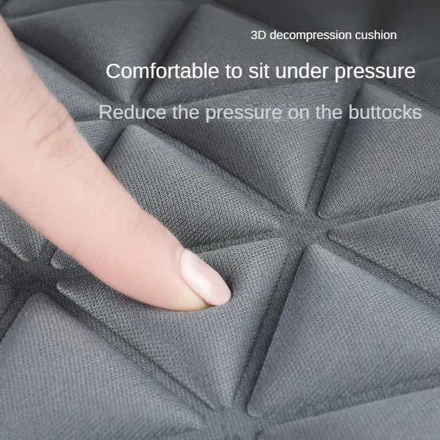 Breathable Fabric Car Seat Cover 3D Triangular Concave Convex Hip Massage Cover General Car Seat Cushion with Backrest Cushion - Image 5