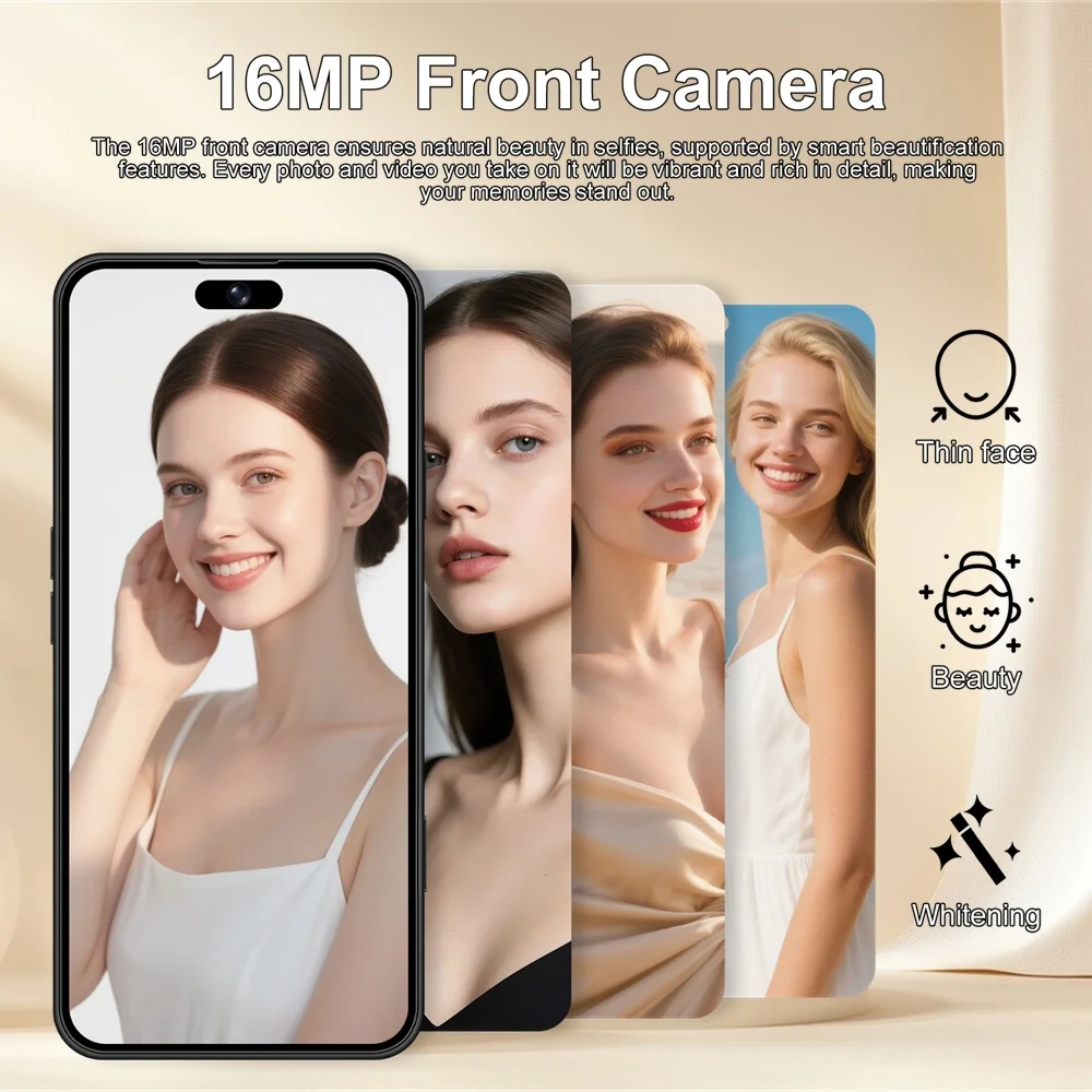 K-Touch Mobile Phones M17 Pro Max Smartphone Android 15 Cell Phone 7.3 Inch 16+48MP Camera 7800mAh 5G Dual SIM Face Unlocked Global Version Cellphones For Men Women