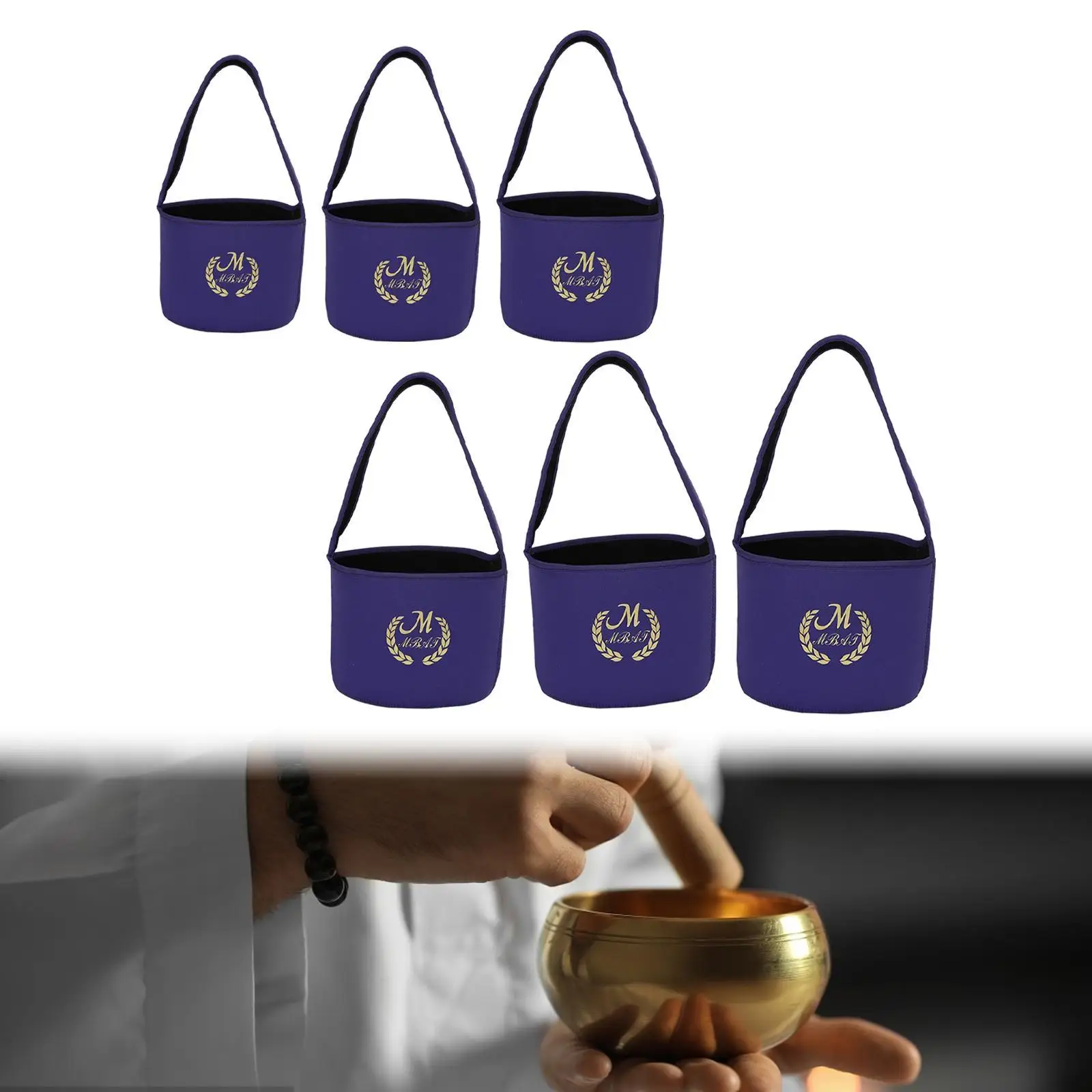 Sound Bowl Carrying Case Sound Bowl Carrier,Portable,Lightweight,with Handle