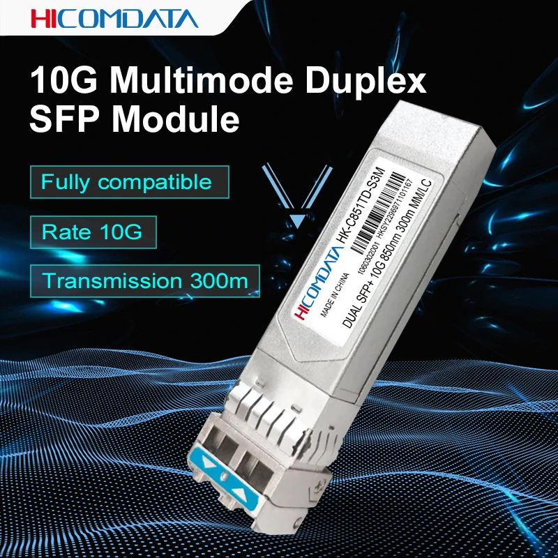 3Pcs 10G Sfp + Duplex Lc Sfp Modulo Multi-Mode 850Nm 300M Sfp 10G Sr Con Switch Cisco/Mikrotik/Huawei Completamente Compatibile