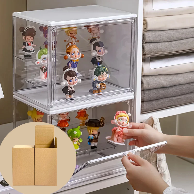 1. Display Rack Transparent Ladder Anime Car Model Blind Box Cardboard Box Packaging Storage Box Jewelry Classification Box
