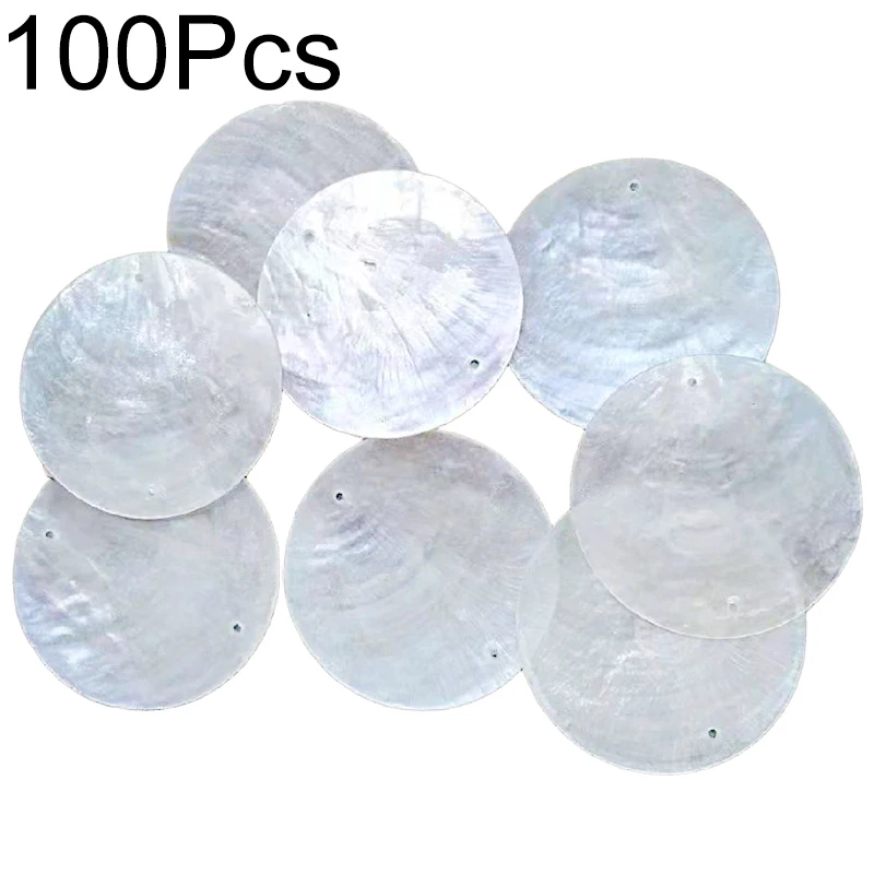 White Seashells With Rings Lmlliang 20pc 2Inch Round Capiz Sea Shells,2 ...