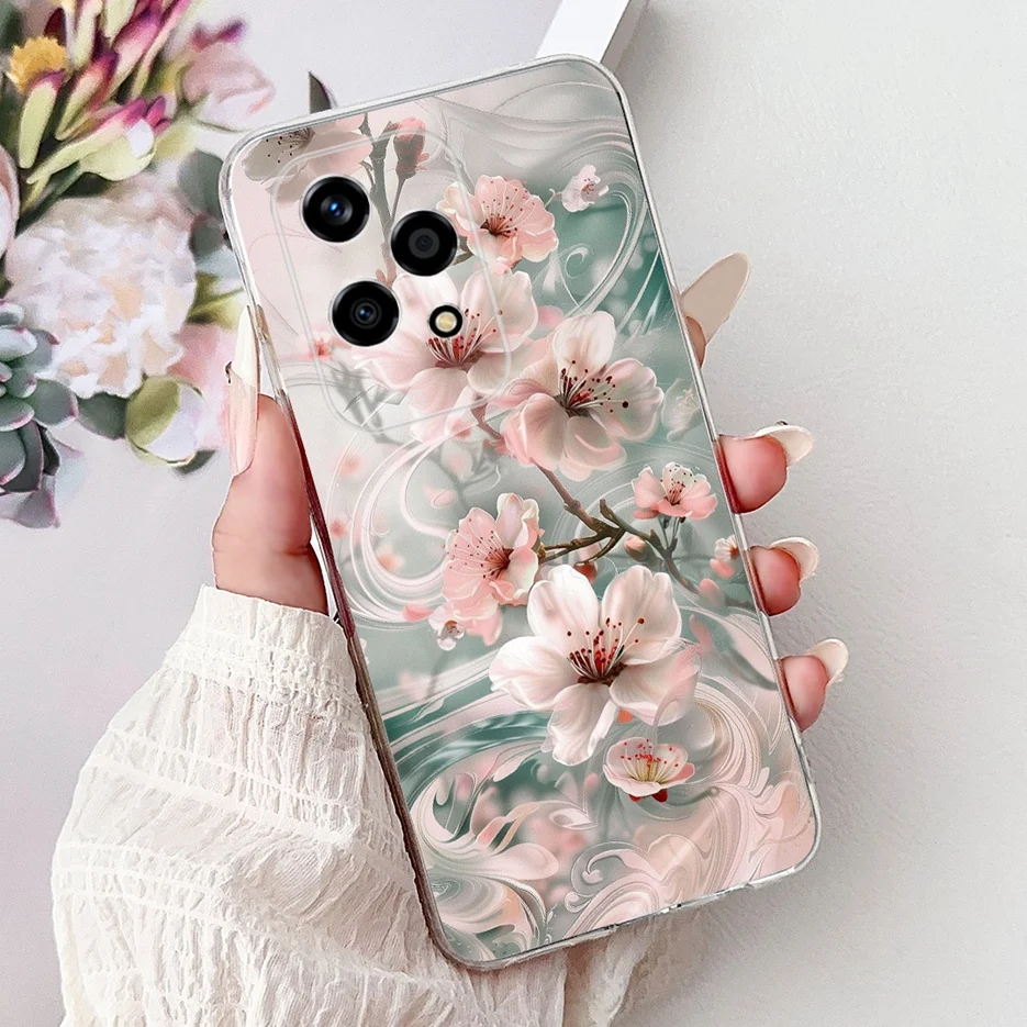 Colorful Flowers Fashion Painted Soft Slim Phone Case Cover