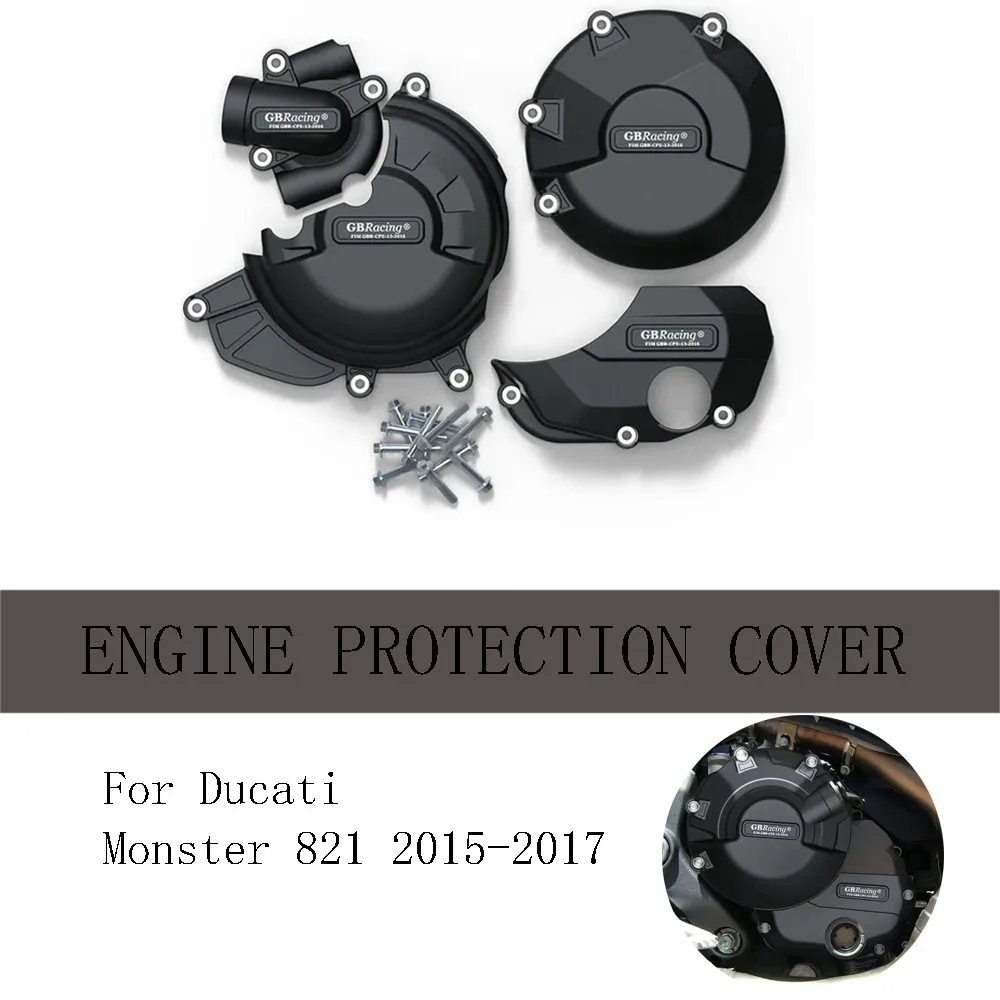 

For Ducati Monster 821 Motorcycles Engine protective cover GBR acing 2015-2017