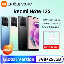  Global Version Xiaomi Redmi Note 12S 8GB 256GB Helio G96 108MP Camera 90Hz 6.43