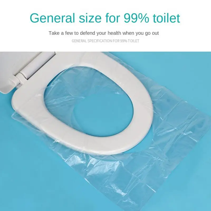 pack Portable Disposable Toilet Seat Waterproof Restroom Seat Cover Wood Pulp for Travel/Camping Bathroom Toilet Seat Cover