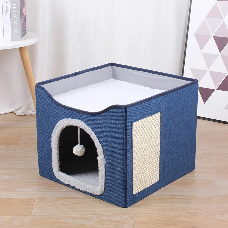 Foldable Storage Stool, Washable Pet Supplies, The Ultimate Solution for Organizing and Comforting Your Furry Friends