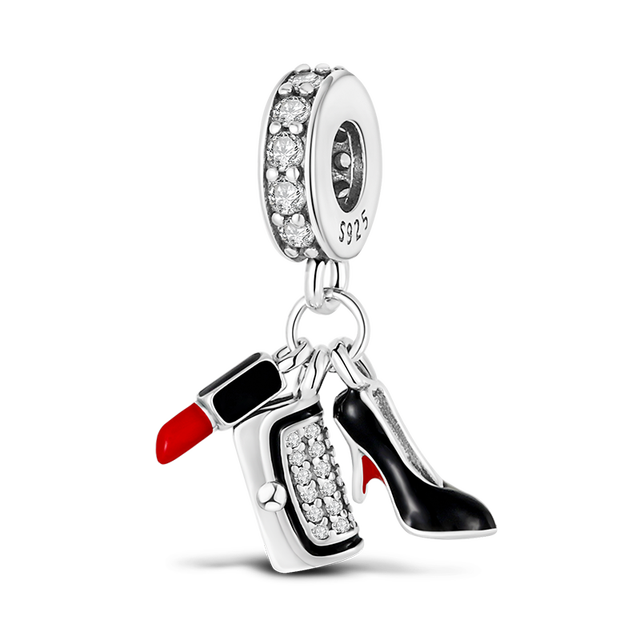 Sterling Silver New charm Fit Original Pandora charm bead Pendant trunk Charm Bracelet Necklace Trinket Diy Women Jewelry