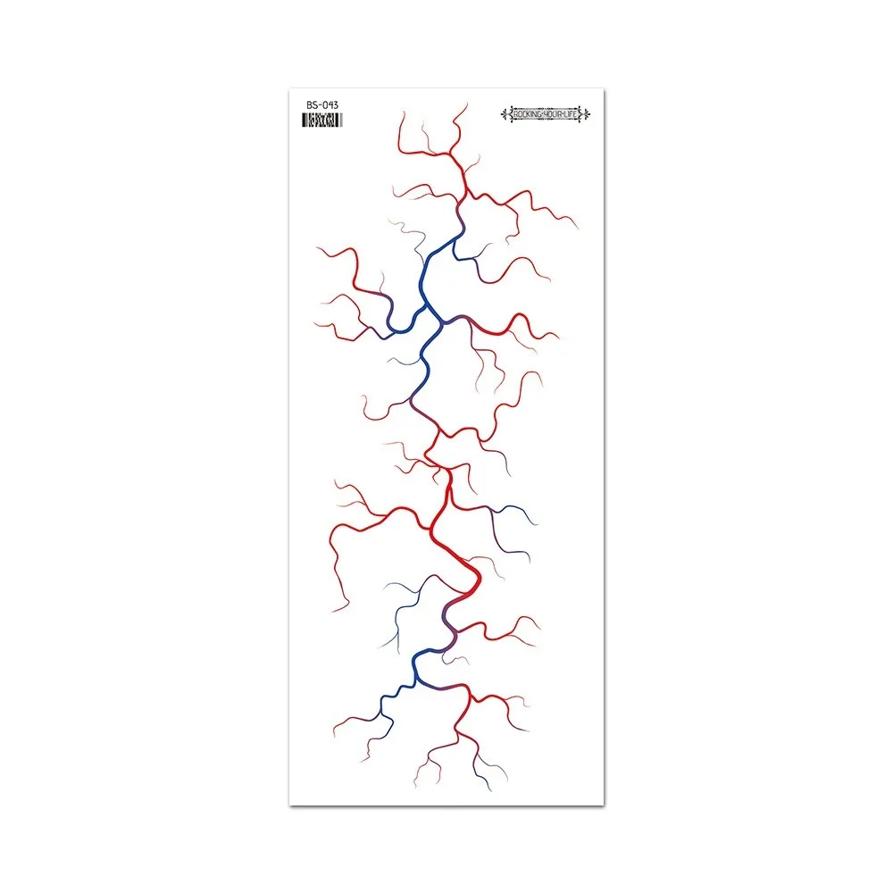 Waterproof Realistic Temporary Tattoo Sticker - Halloween Blood Vessel Body Art