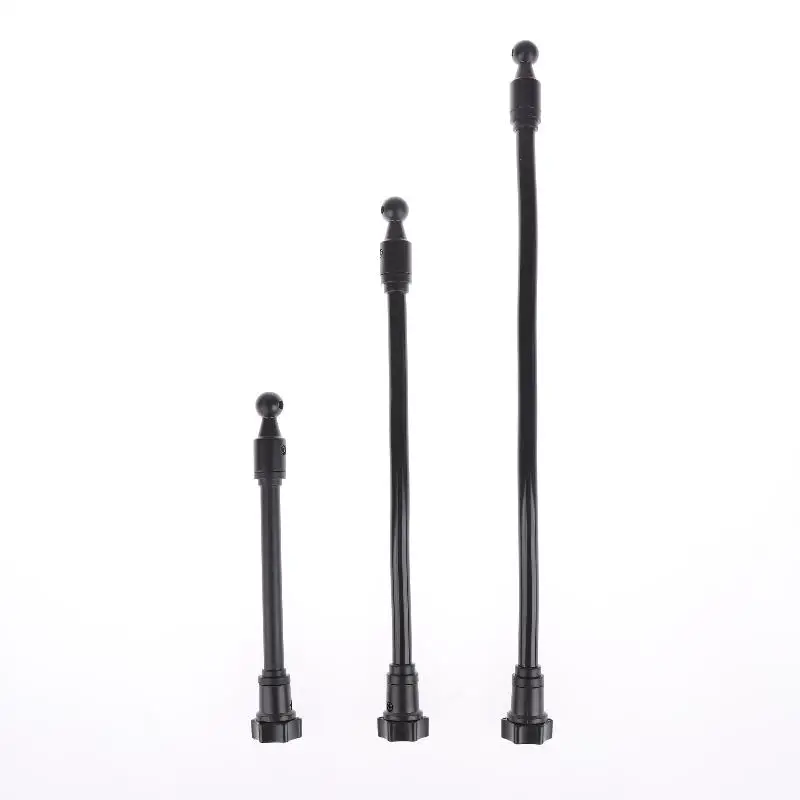 새로운 1Pcs 360도 회전 암 유연한 어댑터 자동차 환풍구 대시보드 전화 홀더 17mm 볼 마운트 확장 어댑터