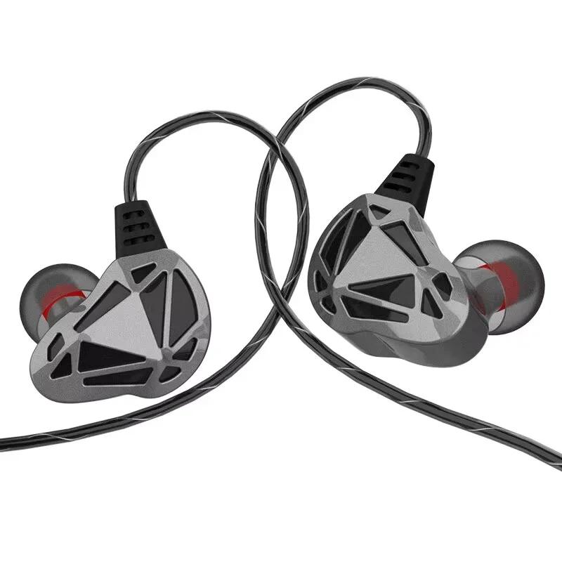 銅ドライバー付きHi-Fi有線ヘッドセット,スポーツヘッドセット,低音