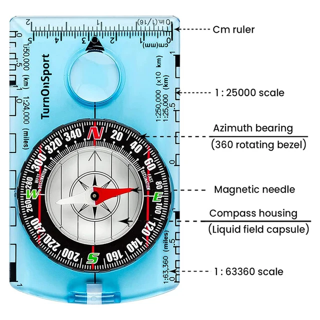 Professional Waterproof Camping Compass 3