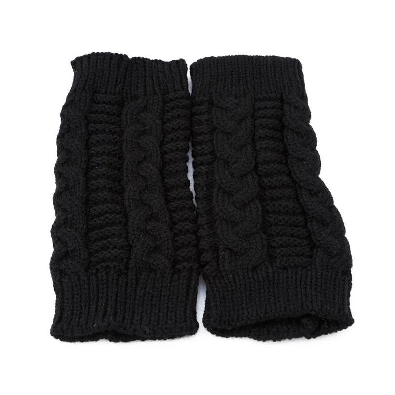 Knitted Half Finger Gloves Women'S Warm Soft Winter Gloves Handschoenen Mittens For Girl Guantes Invierno