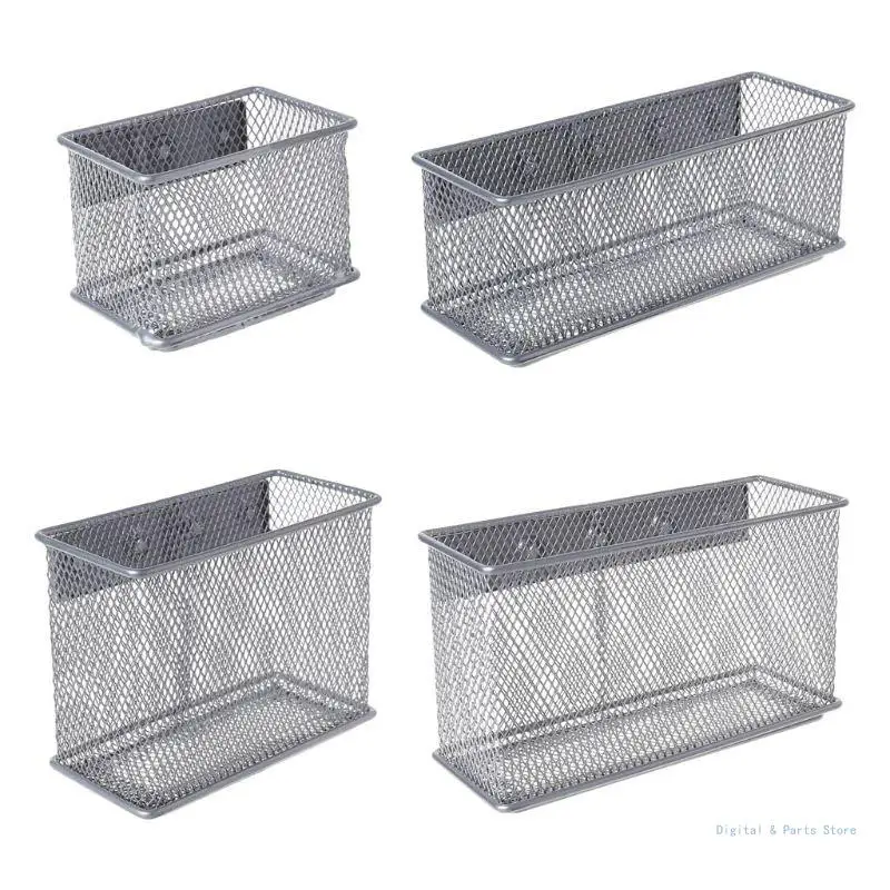 M17F Refrigerator Wire Mesh Basket Storage Box Kitchen Cabinet Pen Makeup Organizer