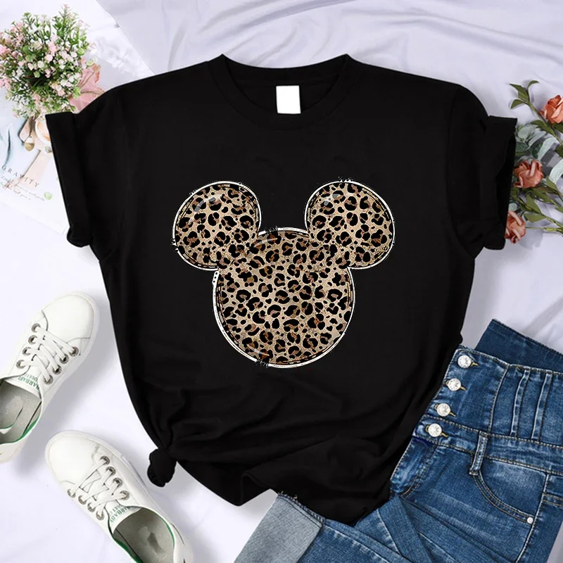thumbnail image 1 of Camiseta de algodón de verano para niños, bonita camiseta con estampado de Mickey Y2k, gorro de Minnie Mouse, ropa de moda para niño y niña, camisetas Kawaii Disney para bebé, 1 of 5