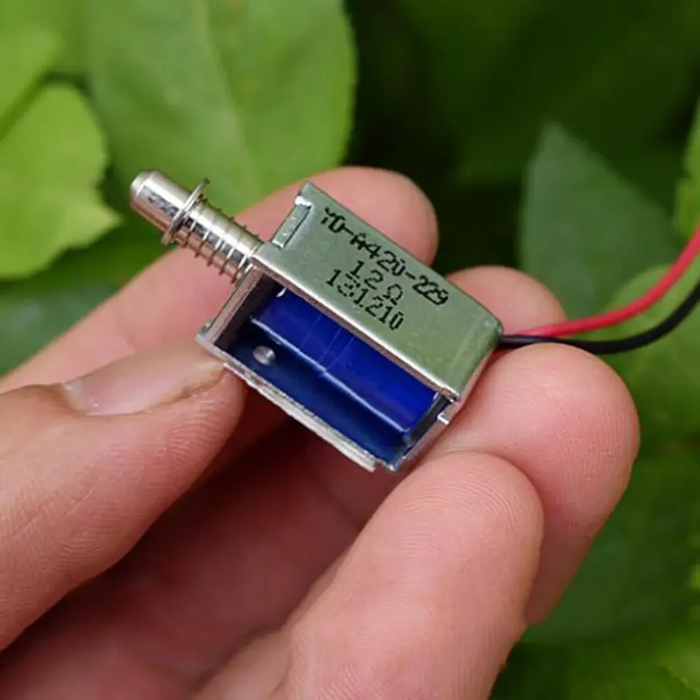 DC 6V-12V micro electromagnet magnet 5mm suction spring push pull type rod solenoid magnets