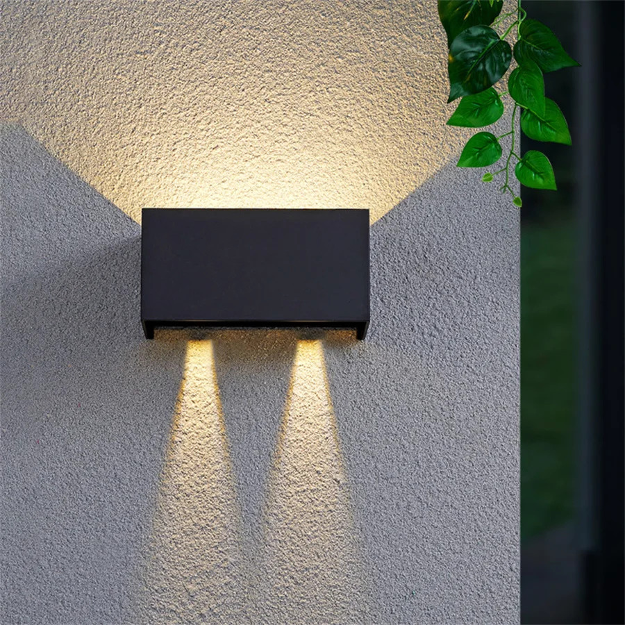 

12W 24W Waterproof Angle Adjustable Wall Lamp Outdoor LED Cube Garden Porch Light Villa Balcony Aisle Corridor Fence Wall Light