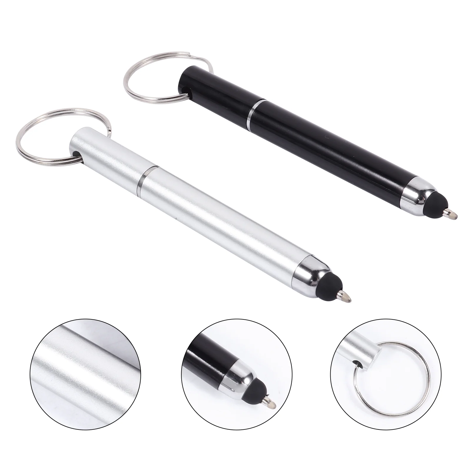 

Pen Shape Key Chains Mini Key Rings Portable Ballpoint Pen Keychain Tools Portable Touch Screen Ballpoint Pen Key Rings