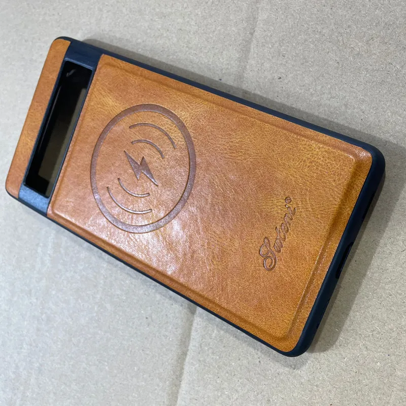 Luxury Hybrid Retro Leather Shockproof Back Case with Magnet