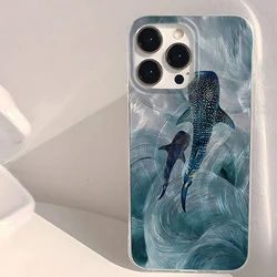 Shockproof Ocean Shark Design Fashion Phone Case - Hard PC Back Cover for Poco X7 (1)