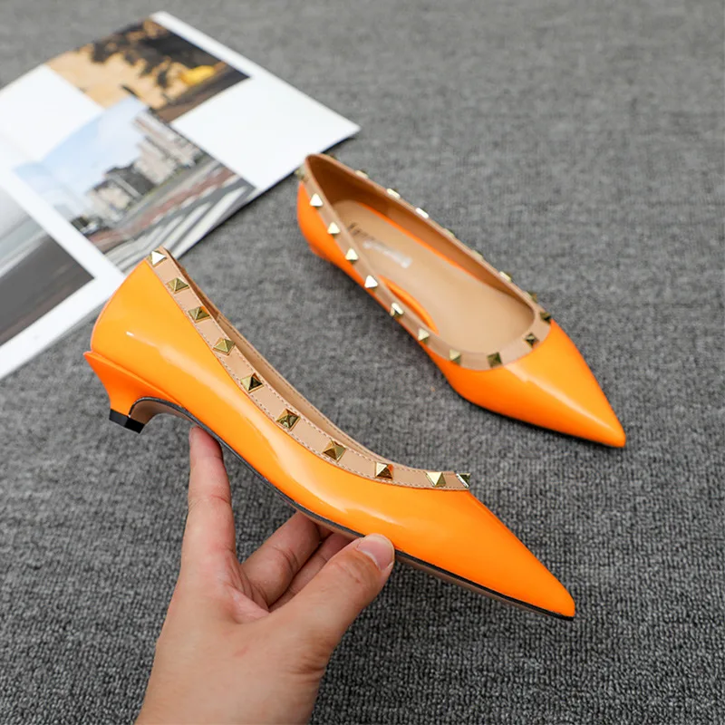 Women Pumps Black Slip-On Pointed Toe for Office Dress