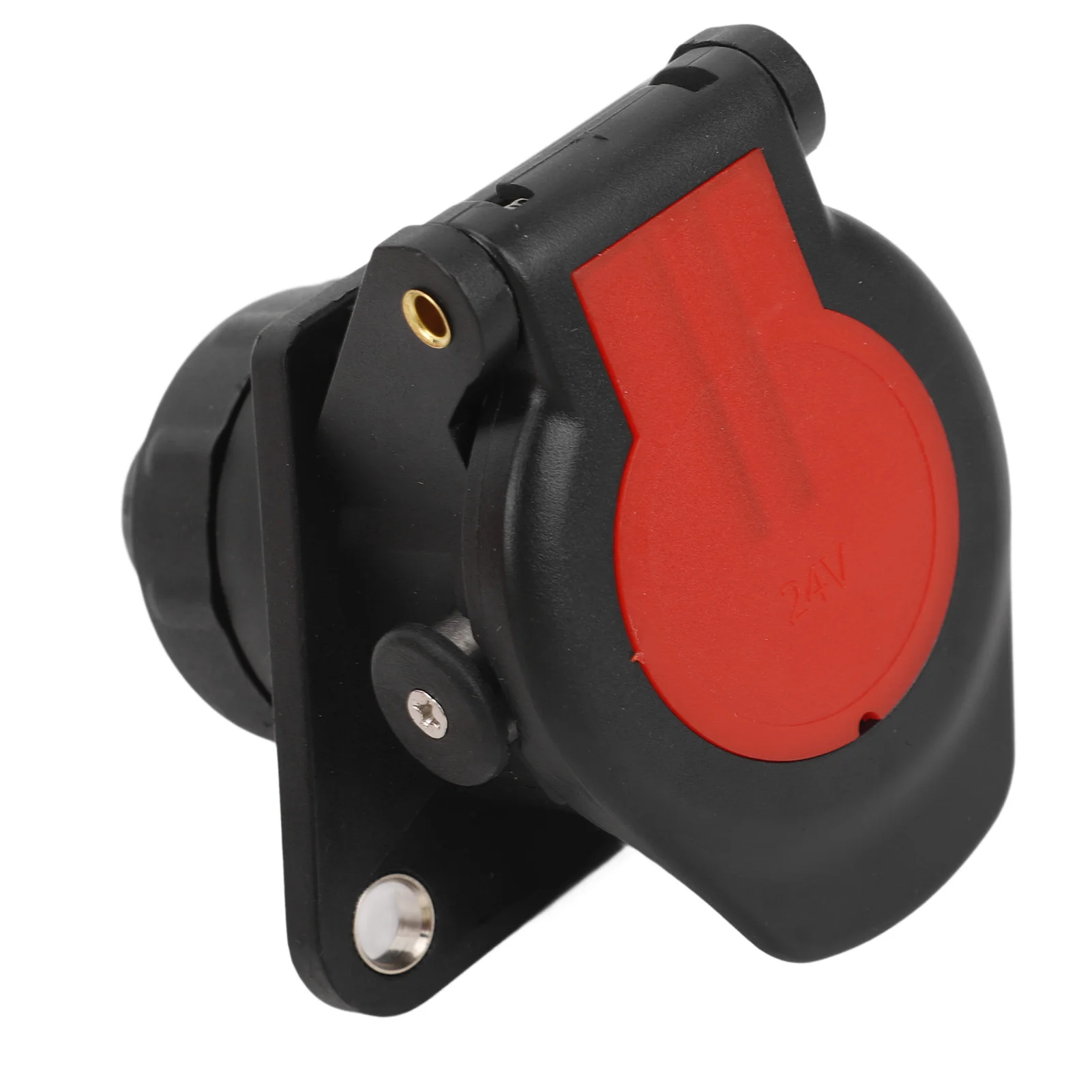 24V 15pin Trailer Connector Adapter Stable Performance for Boat RV Trailer Connector Socket Adapter Plug Socket