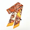 Korean Spring New Cashew Fruit Flower Women's Versatile Twill Wrapping Bag Handle Ribbon Hair Band Small Scarf Scarf Headband 2