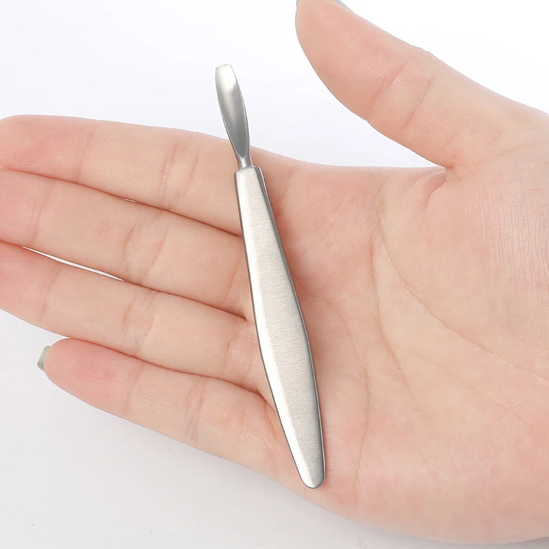 Stainless Steel Cuticle Pusher Dead Skin Push Remover For Pedicure Manicure Tools Cuticle Remover Feet Nail Cleaner Home Salon