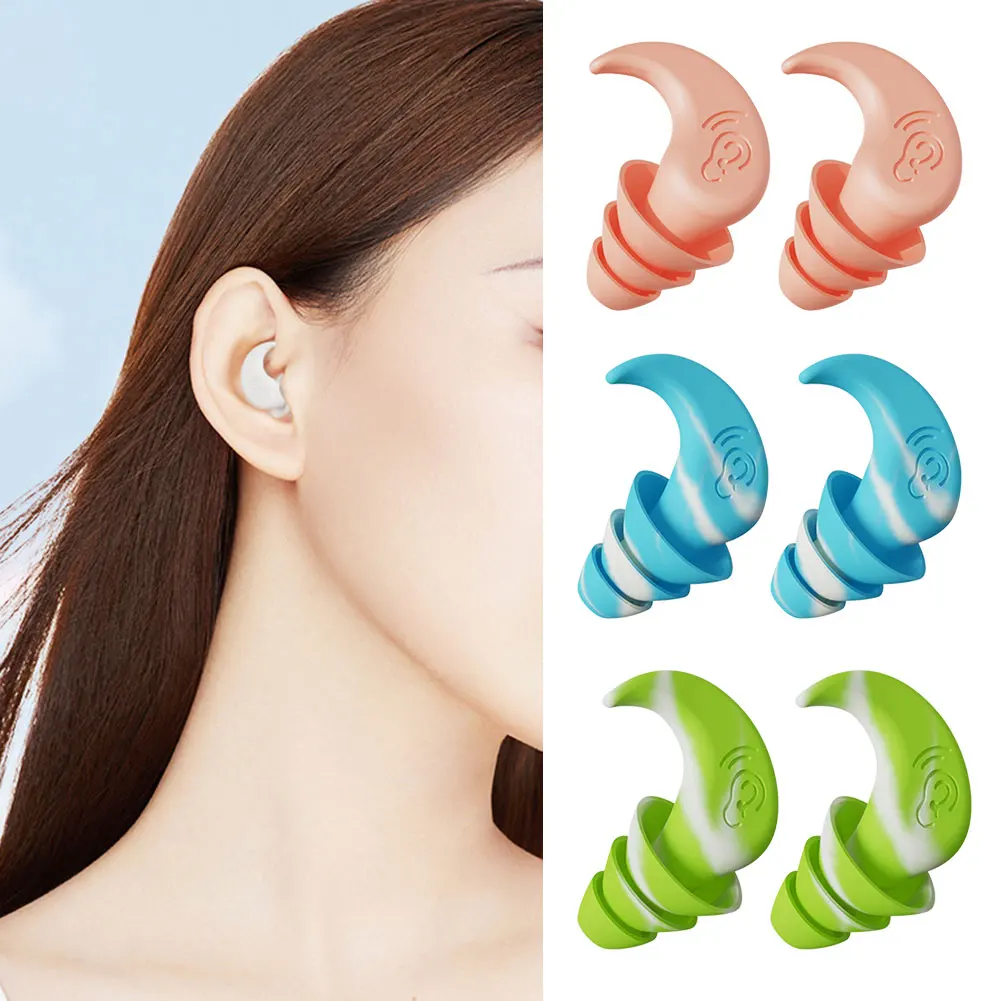 Silicone Noise-Canceling Sleep Earplugs for Small Ears - Soundproof & Anti-Snore with Memory Foam