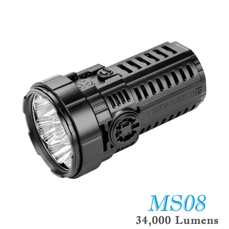 

IMALENT MS08 яркий фонарик для повседневного использования 34000 Люмен CREE XHP70.2 светодиоды Профессиональный перезаряжаемый тактический фонарик для кемпинга
