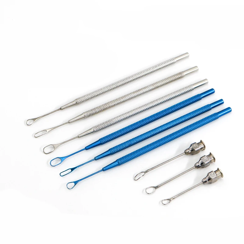

Ophthalmic Microinstruments Crystal Wire Ring Irrigation Rod Snare Round Spoon 3*8 5*7 Chicken Core Wire Ring